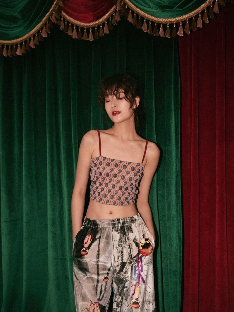 1711786375568_195180.jpg Striped Patchwork Spaghetti Strap Camisole Top