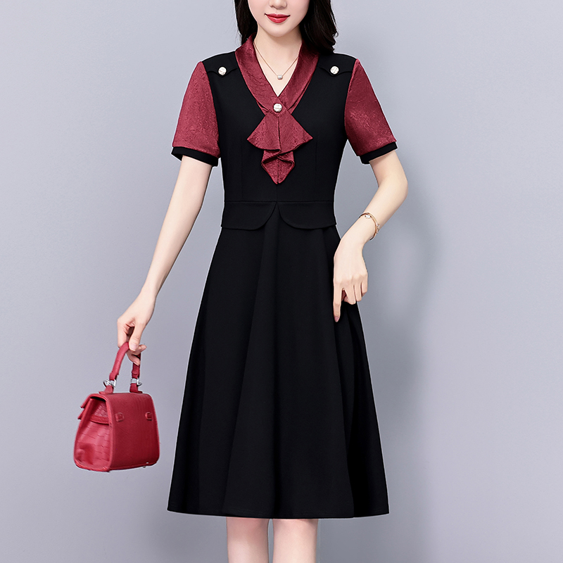 1773370667075_9wSrb6.jpg Plus Size Women's Short Sleeve A-Line Dress Summer 2026