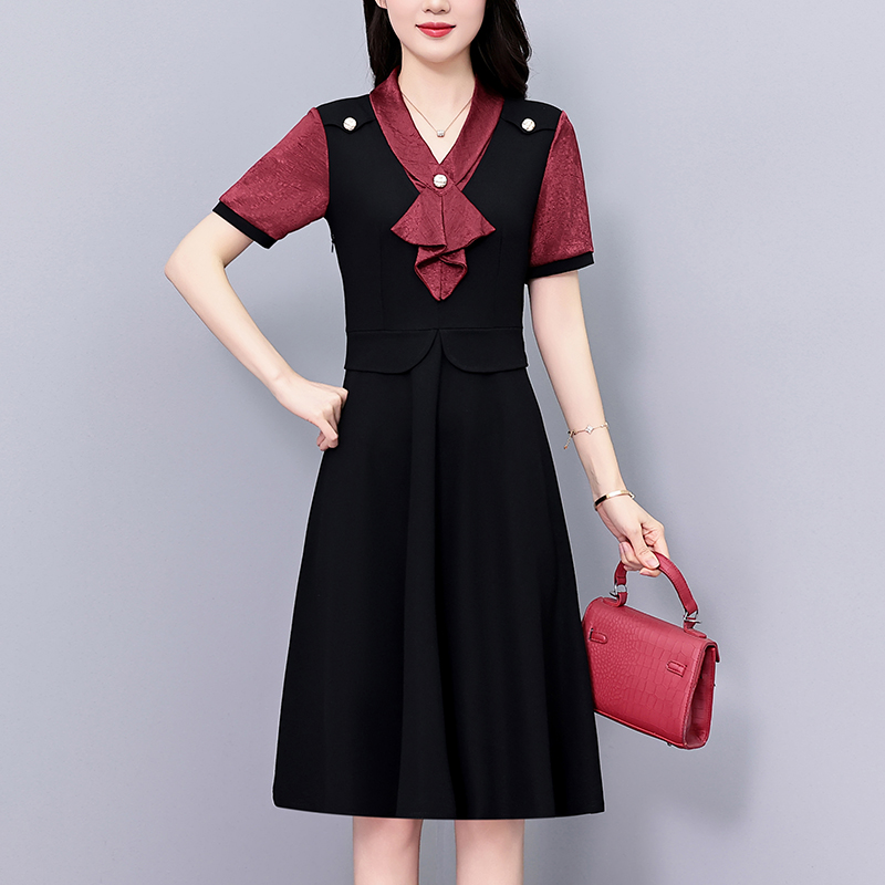 1773370671519_mJ8Ksc.jpg Plus Size Women's Short Sleeve A-Line Dress Summer 2026
