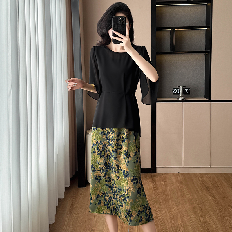 1773373727819_kpT9bz.jpg Plus Size Two-Piece Dress Set Short Sleeve Round Neck Summer 2026